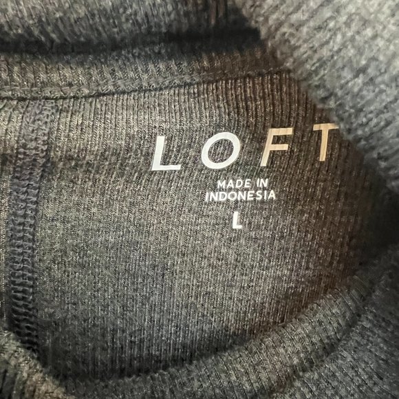 LOFT Ribbed Turtleneck Top - Picture 3 of 3